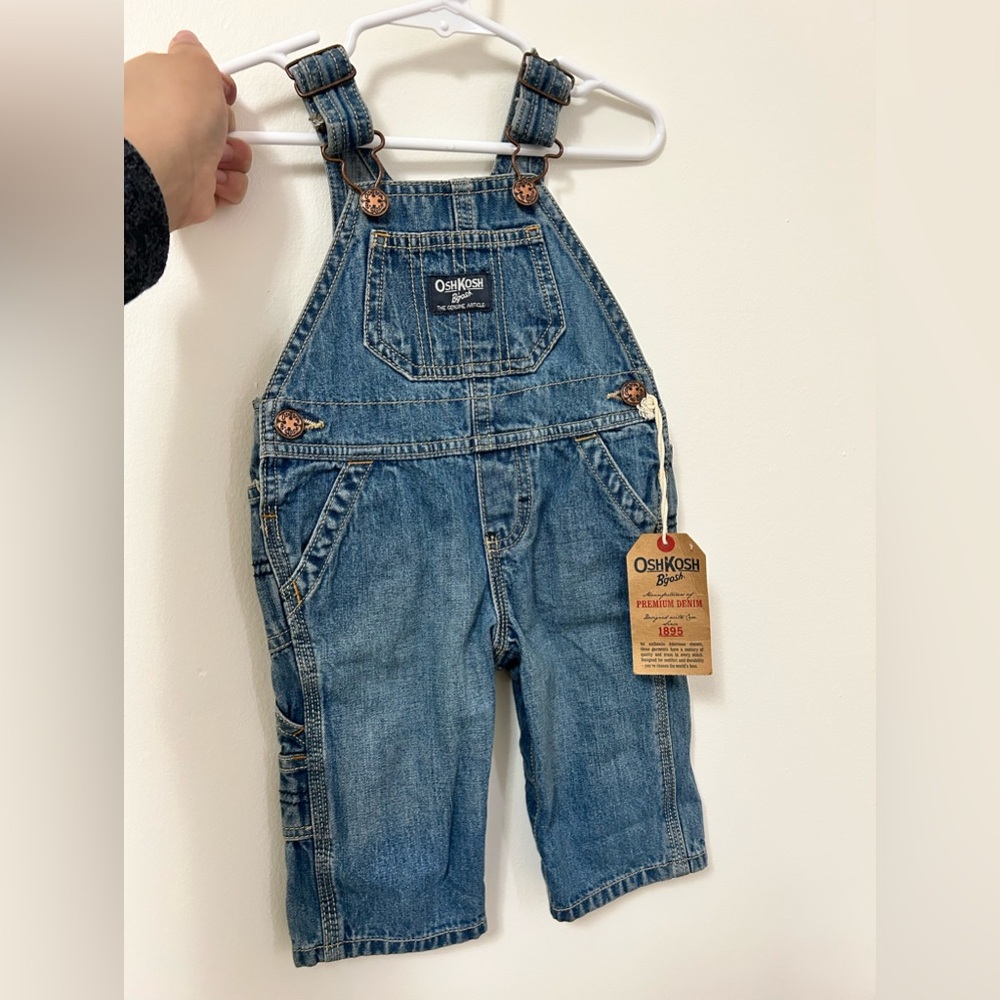 new vintage oshkosh overalls 6 months gender neutral
